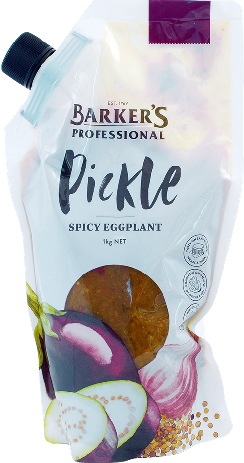 Barker's Professional Spicy Eggplant Pickle 1kg