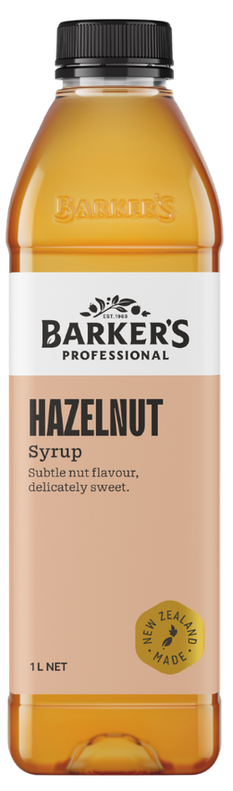 Barker's Professional Hazelnut Syrup 1L