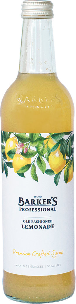 Barker's Professional Old Fashioned Lemonade Syrup 500ml