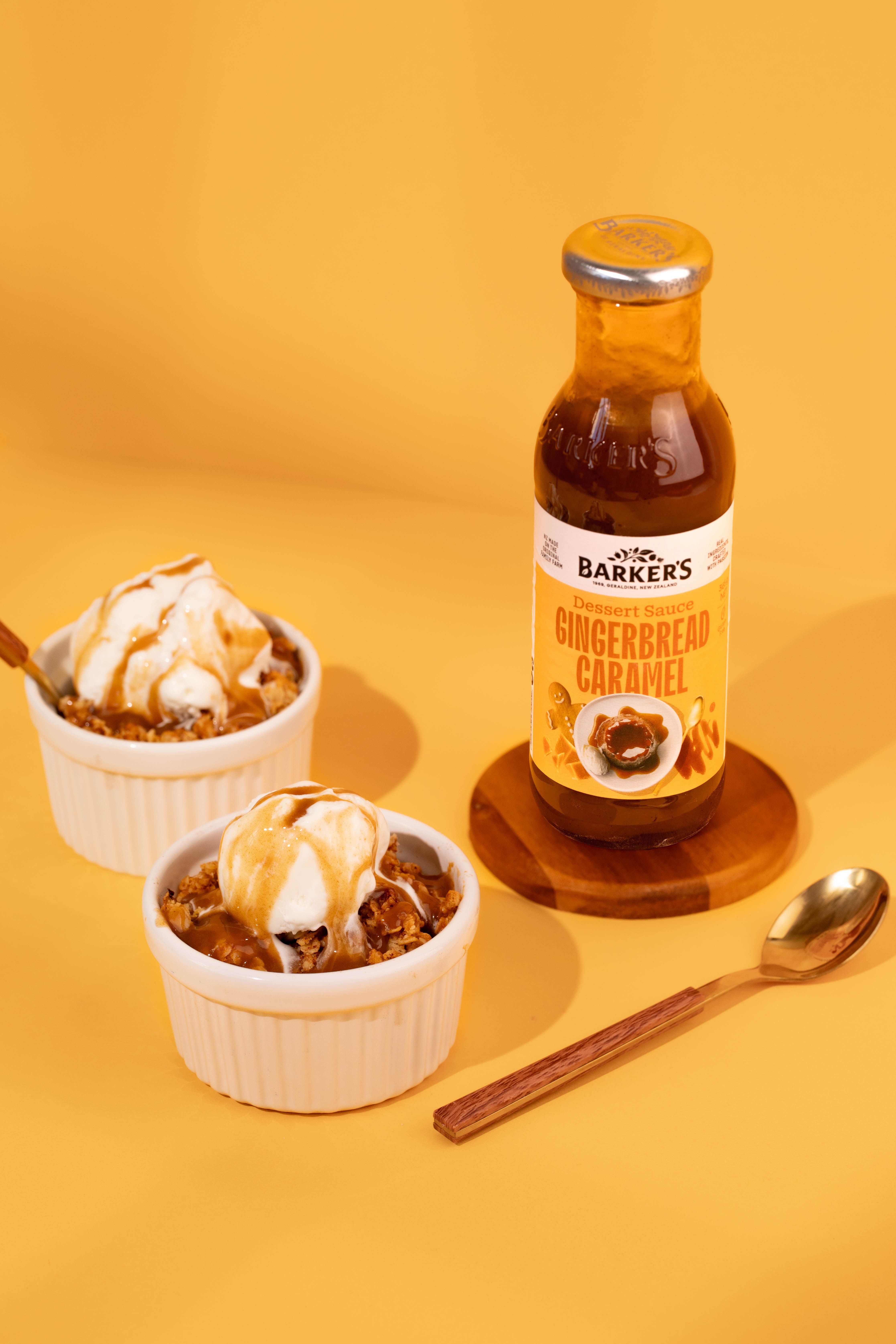 Recipe | Apple Gingerbread Caramel Crumble | Barker's of New Zealand