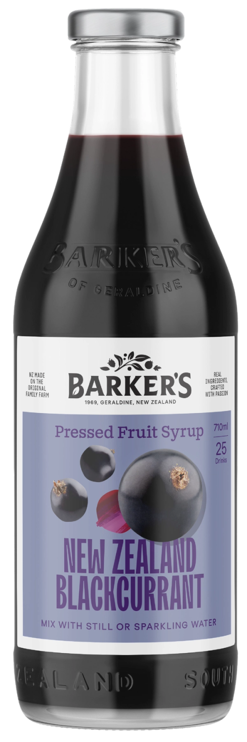 NZ Blackcurrant Fruit Syrup 710ml