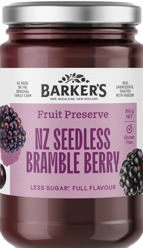 NZ Seedless Bramble Berry Fruit Preserve 350g