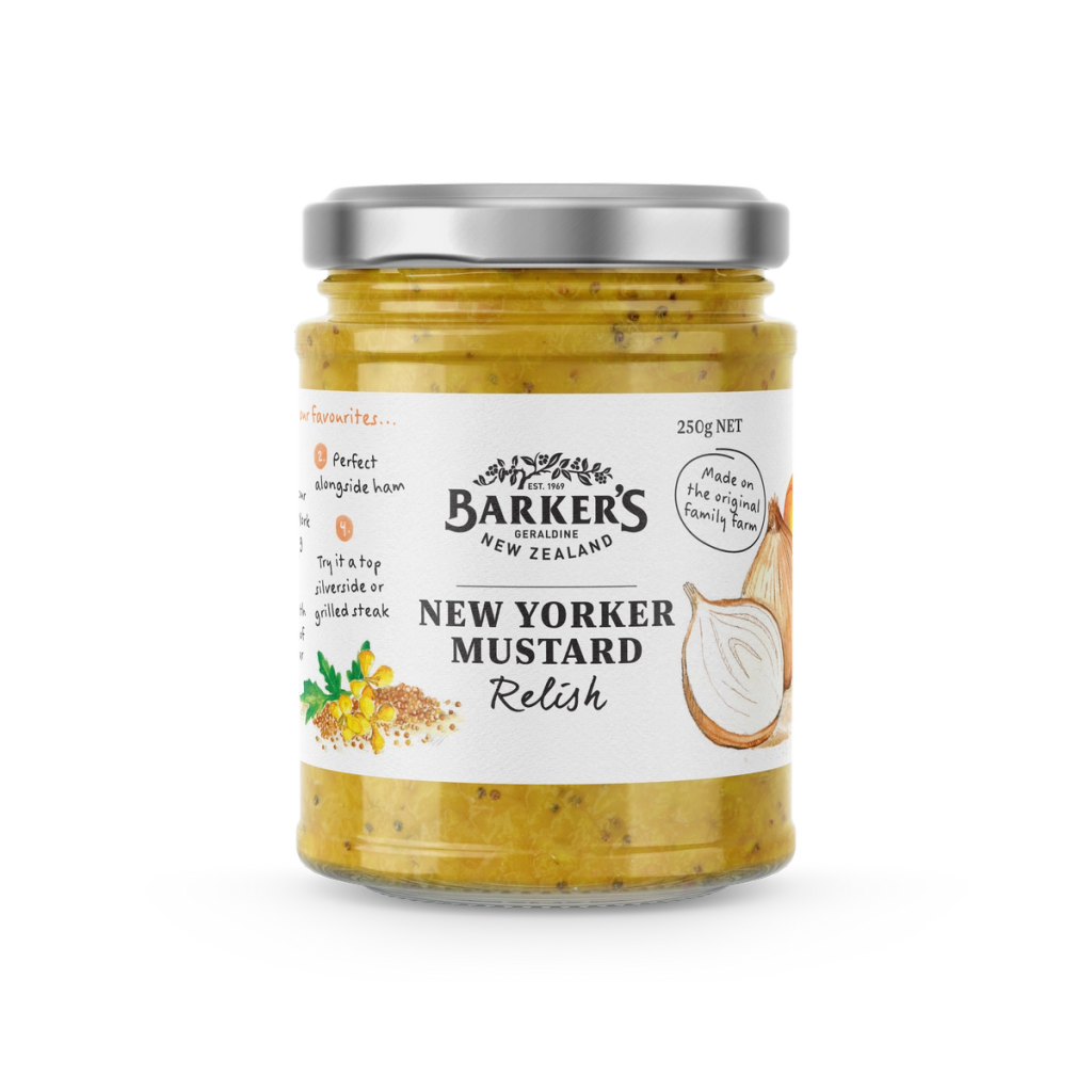 New Yorker Mustard Relish Shop Barker's of New Zealand