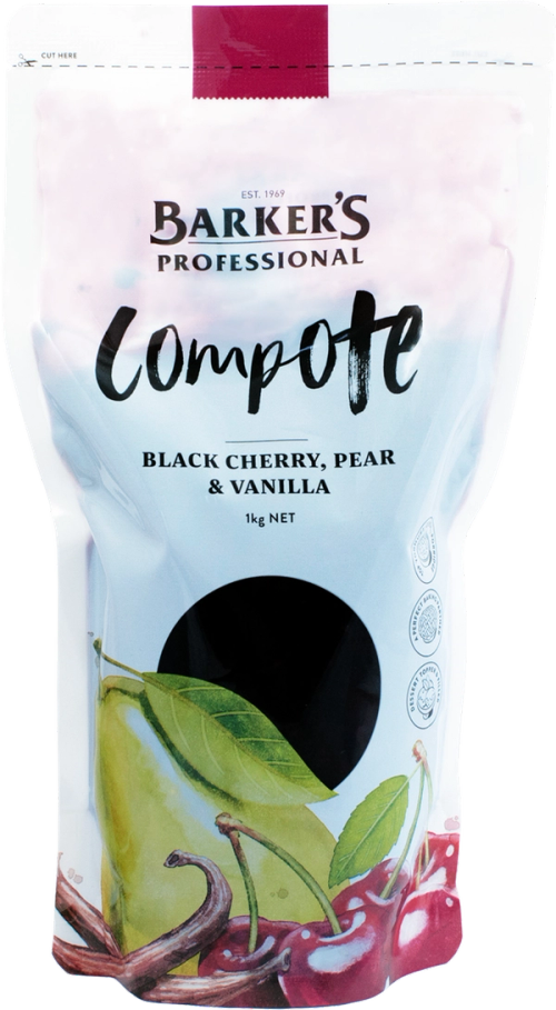 Barker's Professional Black Cherry, Pear & Vanilla 1kg