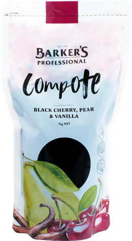 Barker's Professional Black Cherry, Pear & Vanilla 1kg