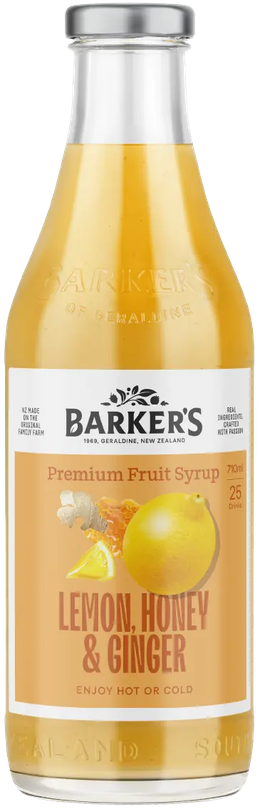 Lemon, Honey & Ginger Fruit Syrup 710ml