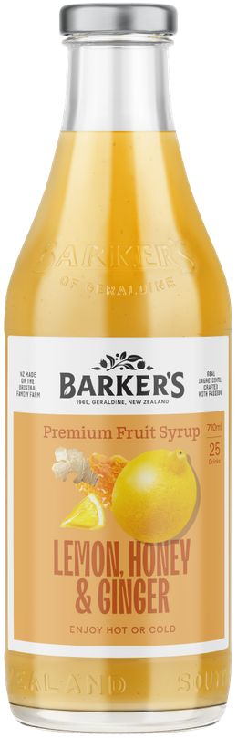 Lemon, Honey & Ginger Fruit Syrup 710ml
