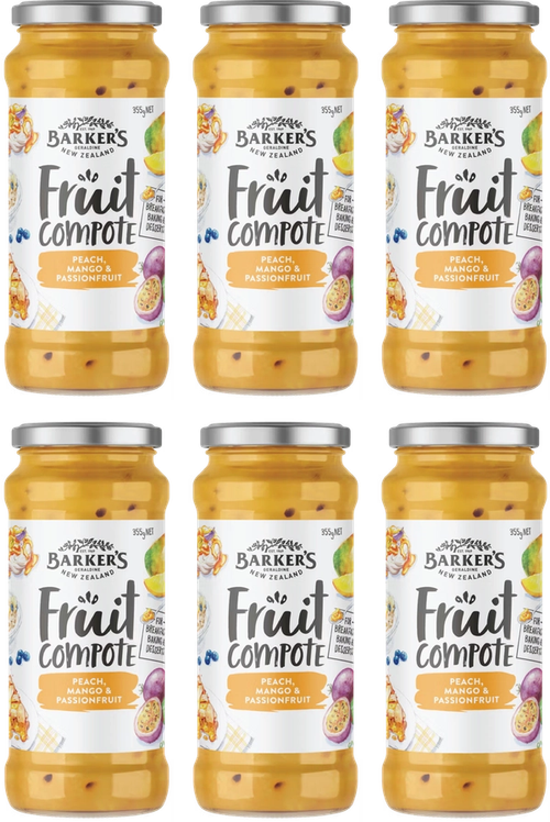 Peach, Mango & Passionfruit Fruit Compote (6x355g)