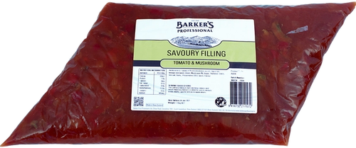 Barker's Professional Tomato & Mushroom Savoury Filling 1.25kg