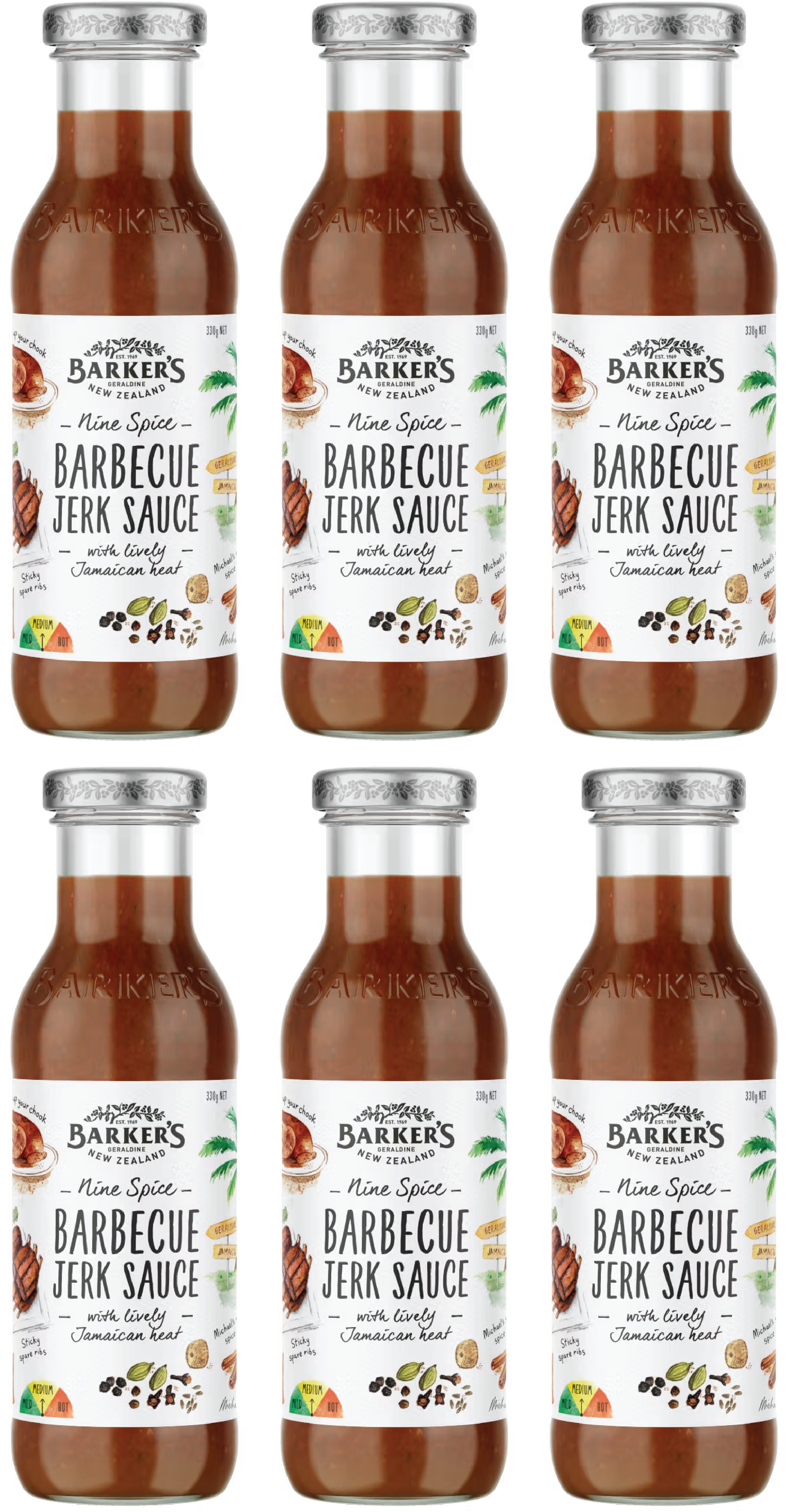 Nine Spice Barbecue Jerk Sauce (6x330g)