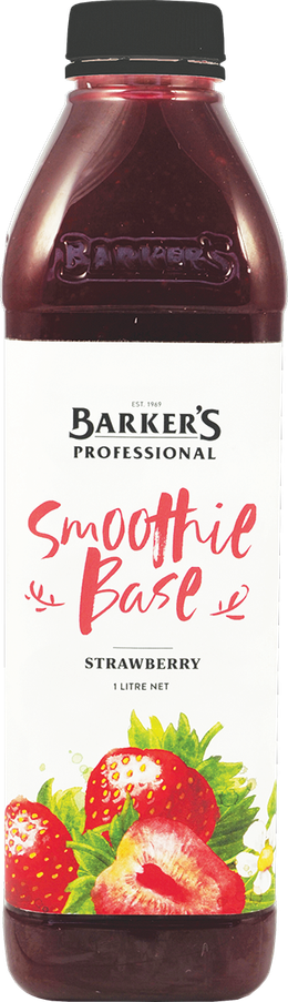 Barker's Professional Strawberry Smoothie Base 1L