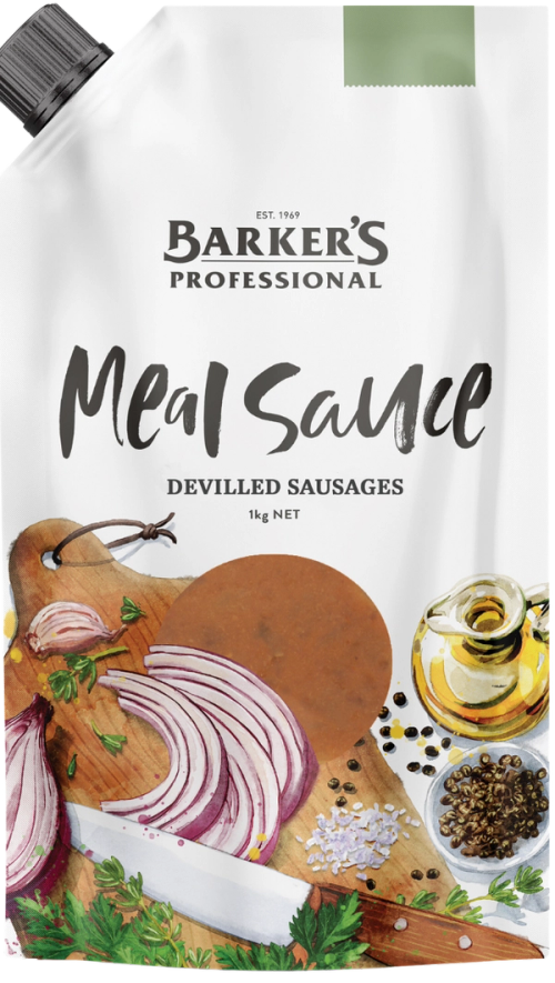 Barker's Professional Devilled Sausages Meal Sauce 1kg