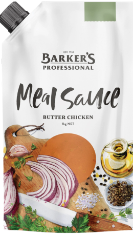 Barker's Professional Butter Chicken Meal Sauce 1kg