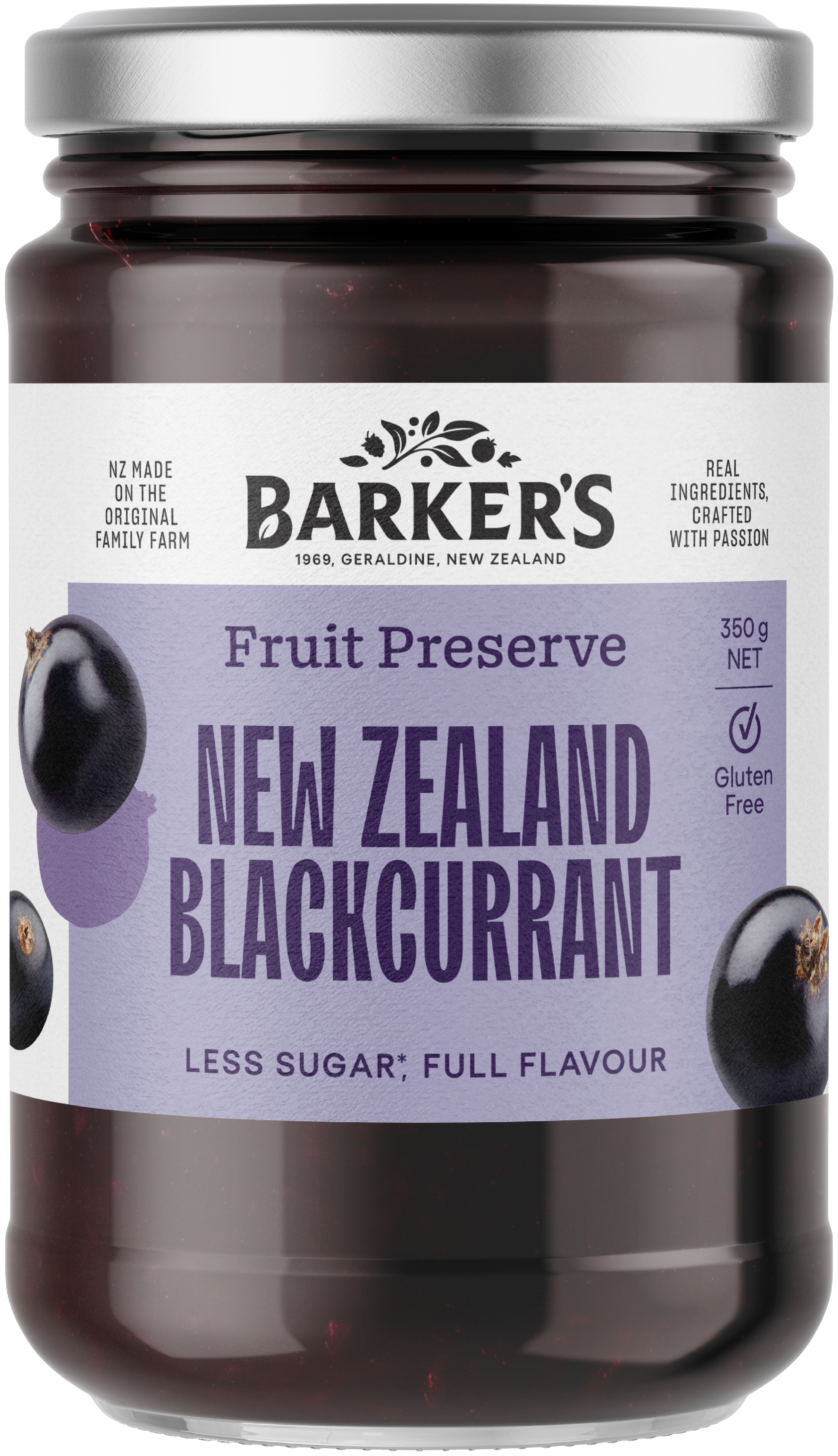 NZ Blackcurrant Fruit Preserve 350g