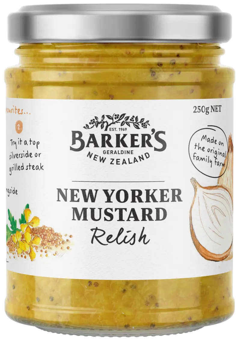 New Yorker Mustard Relish Shop Barker's of New Zealand
