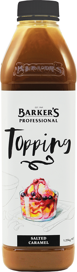 Barker's Professional Salted Caramel Topping 1.25kg