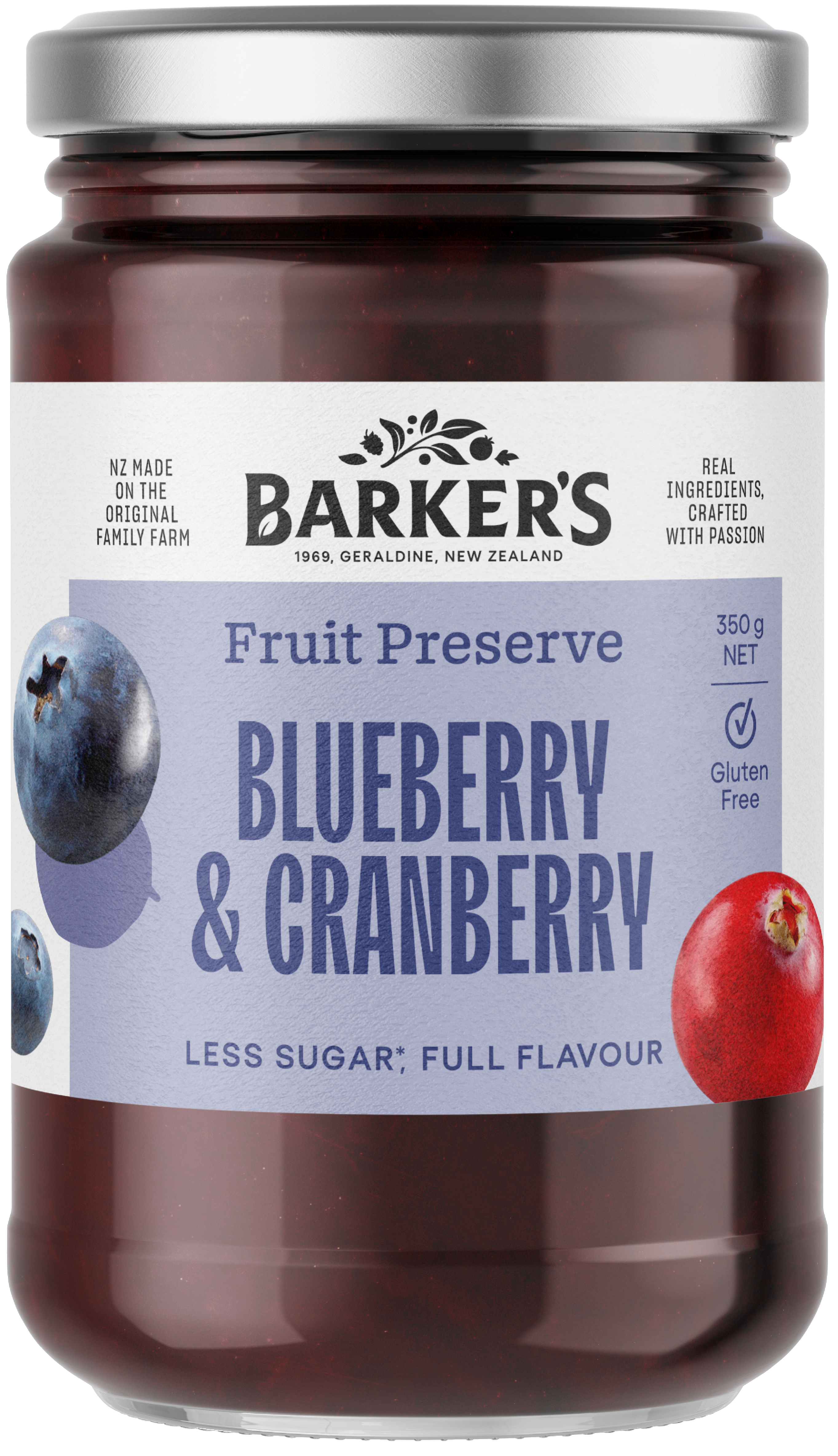 Blueberry & Cranberry Fruit Preserve 350g