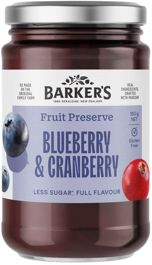 Blueberry & Cranberry Fruit Preserve 350g
