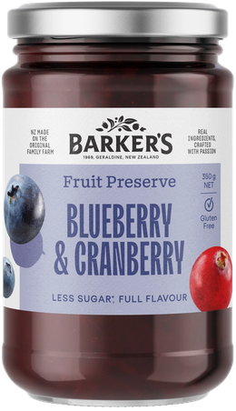Blueberry & Cranberry Fruit Preserve 350g