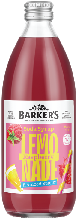 Raspberry Lemonade Soda Syrup 500ml