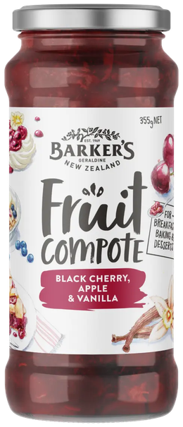 Black Cherry, Apple & Vanilla Fruit Compote