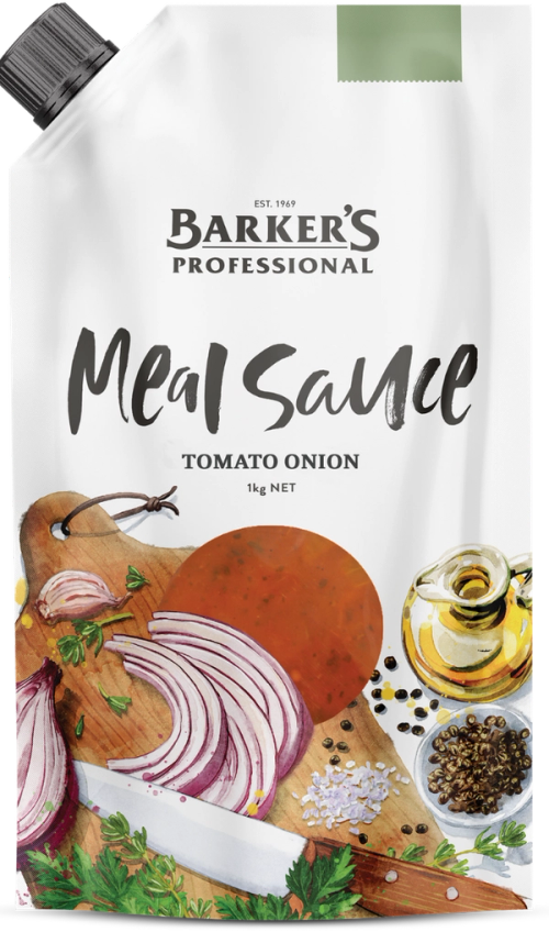 Barker's Professional Tomato Onion Meal Sauce 1kg