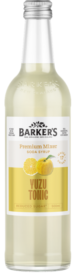 Yuzu Tonic Premium Mixer Soda Syrup 500ml