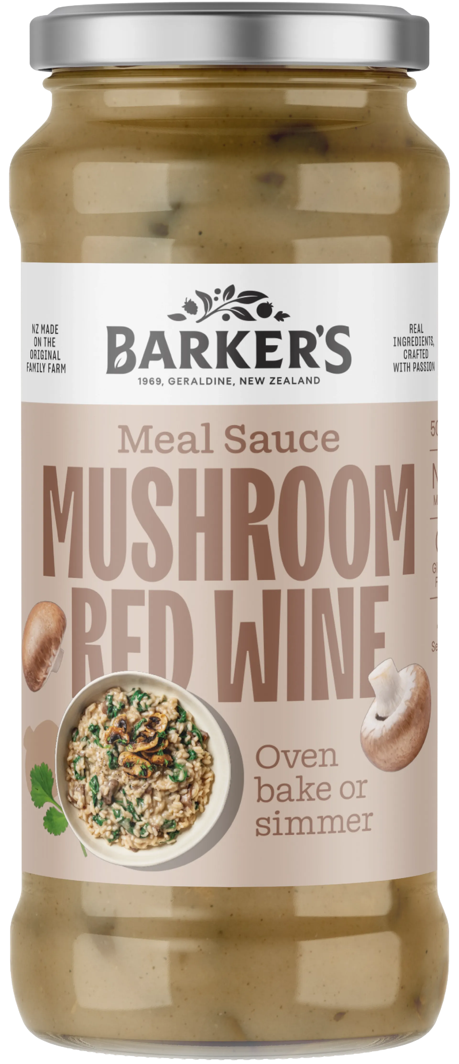 Mushroom Red Wine Meal Sauce