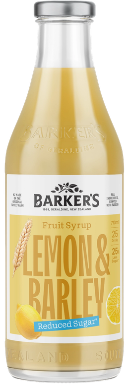 Lemon & Barley Reduced Sugar Fruit Syrup 710ml