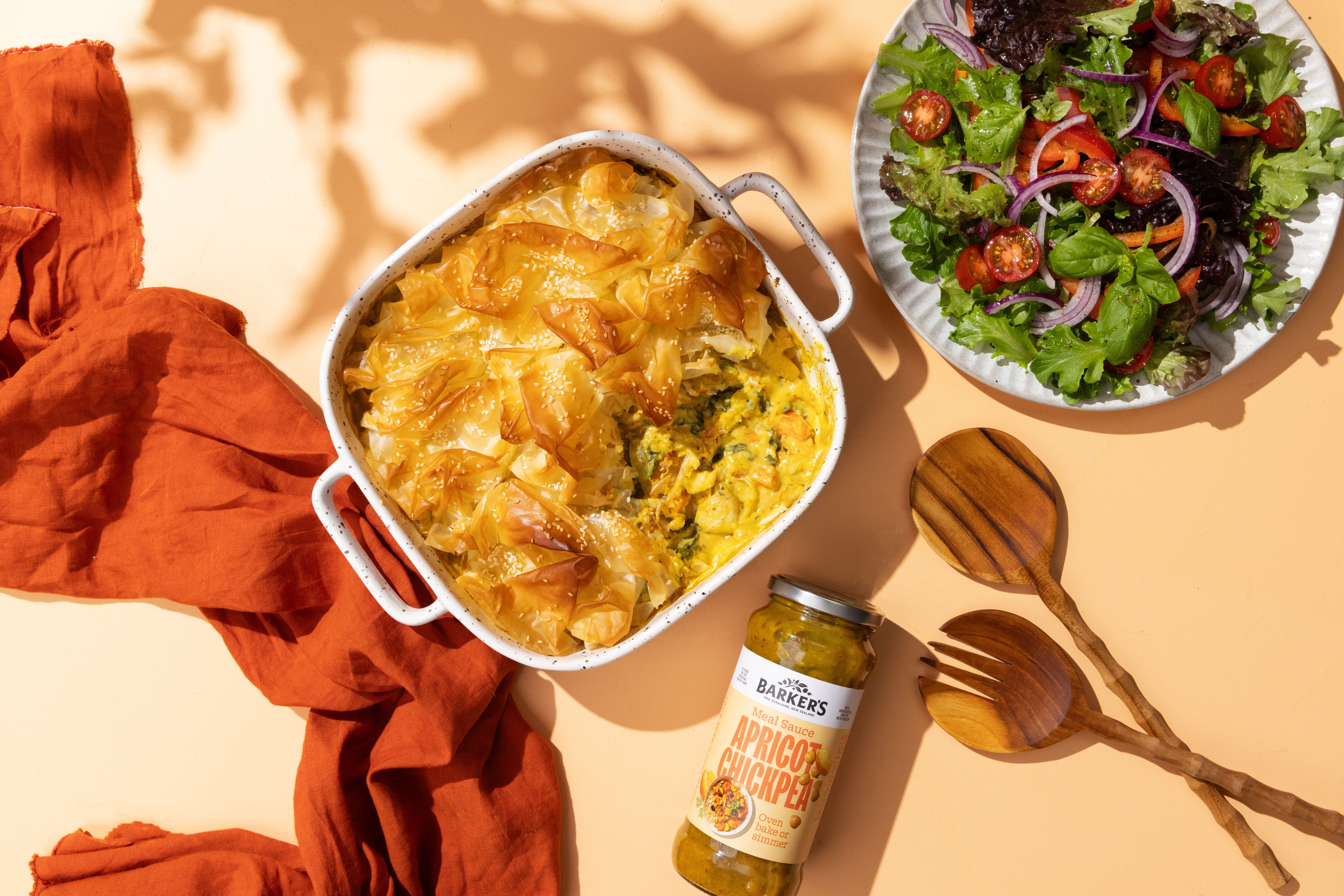 Chicken, Apricot & Chickpea Filo Pie | Recipe | Barker's of Geraldine