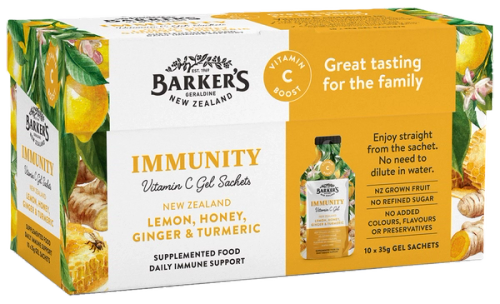 NZ Lemon, Honey, Ginger & Turmeric Immunity Gels