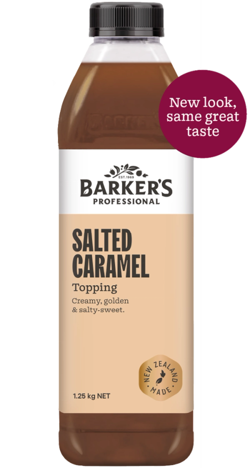 Barker's Professional Salted Caramel Topping 1.25kg