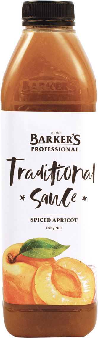Barker's Professional Spiced Apricot Traditional Sauce 1.16kg