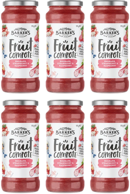Rhubarb, Strawberry & Raspberry Fruit Compote (6x355g)