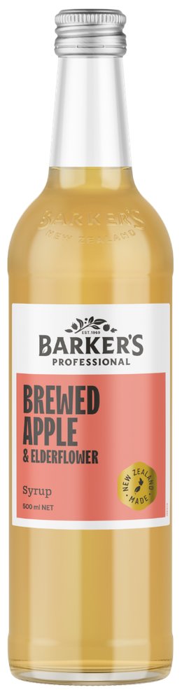 Barker's Professional Brewed Apple & Elderflower Syrup 500ml