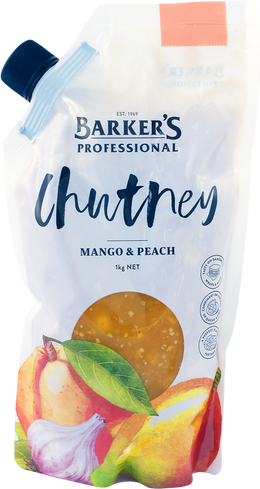 Barker's Professional Mango & Peach Chutney 1kg