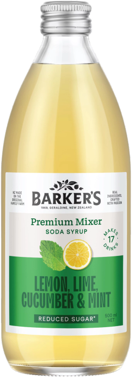Lemon, Lime, Cucumber & Mint Premium Mixer Soda Syrup 500ml