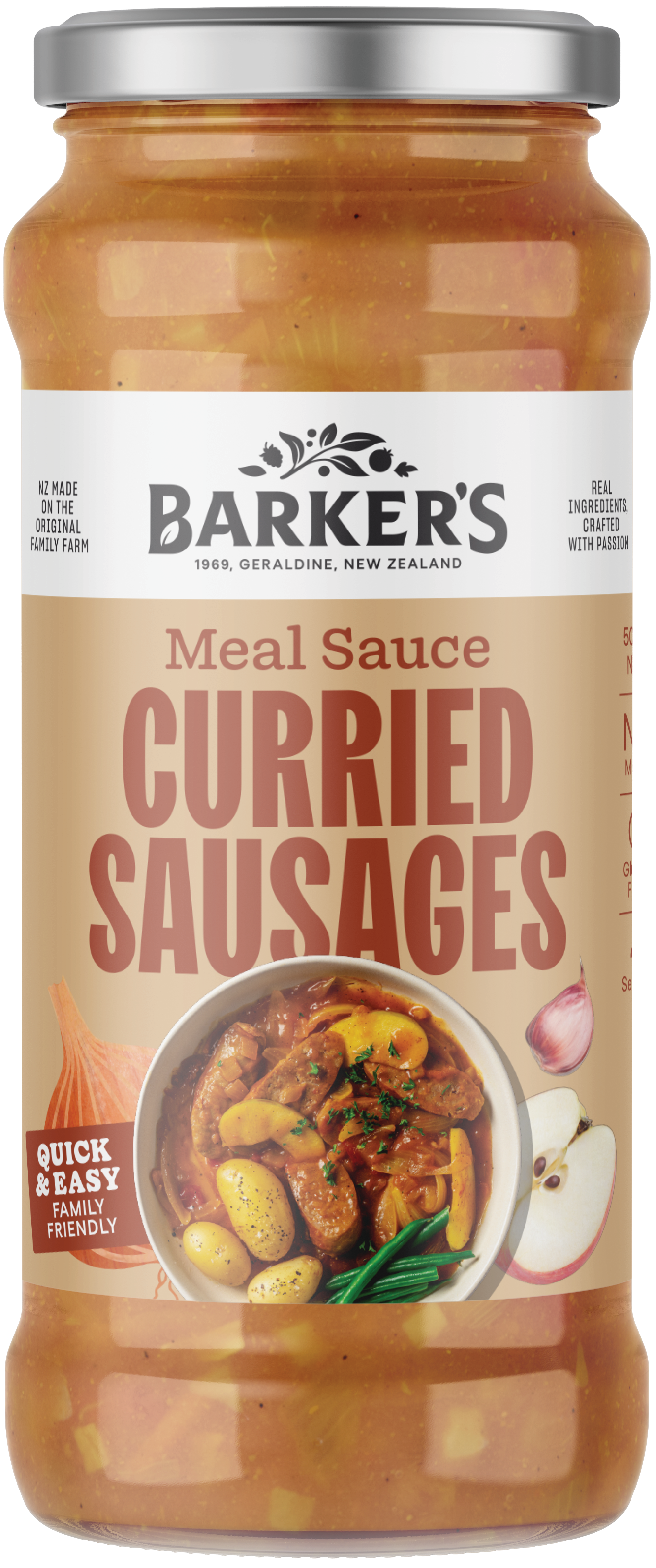 Curried Sausages Meal Sauce 500g