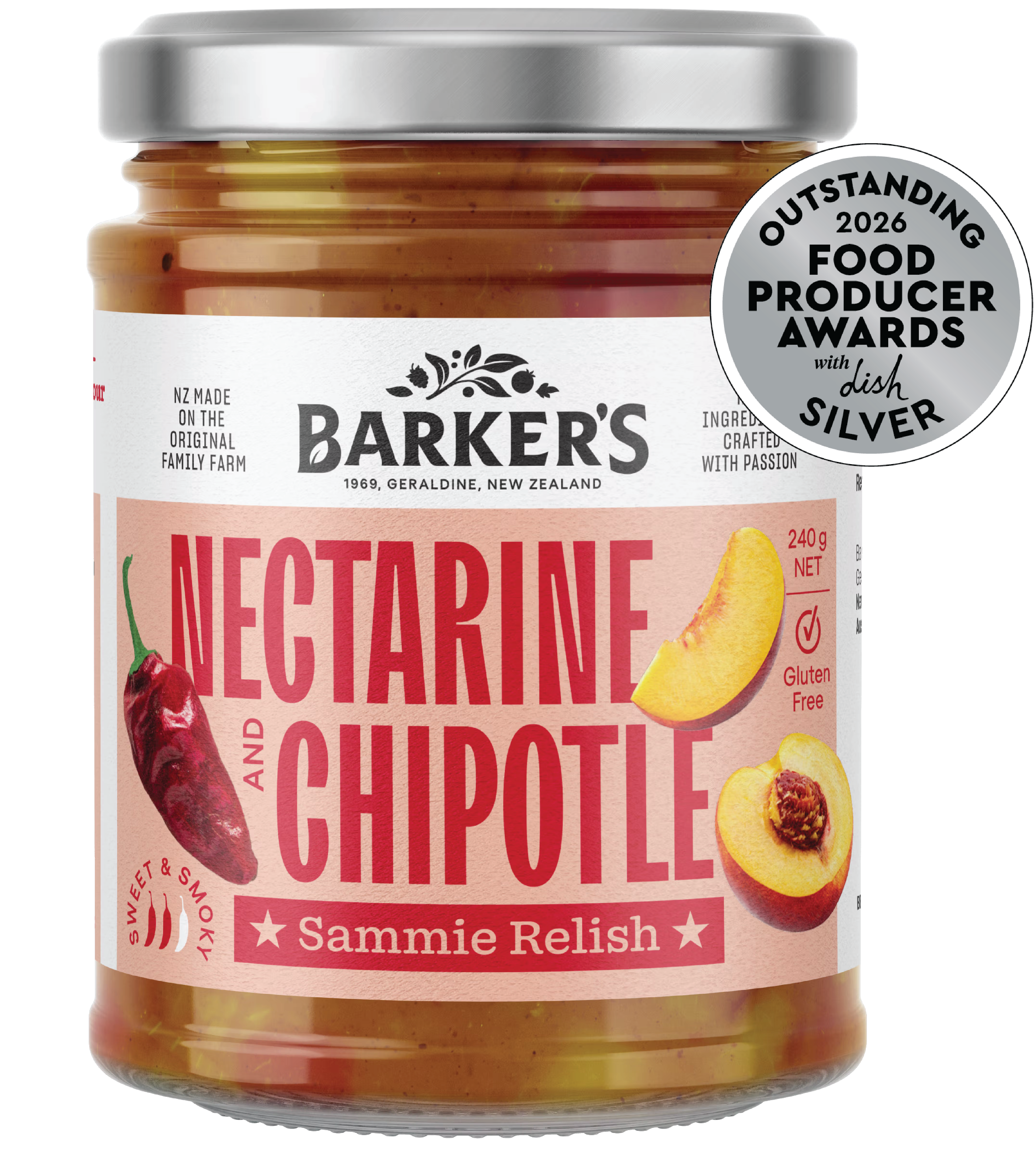 Nectarine & Chipotle Sammie Relish 240g