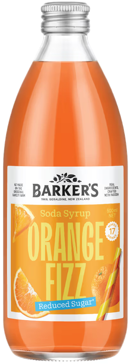 Orange Fizz Soda Syrup 500ml