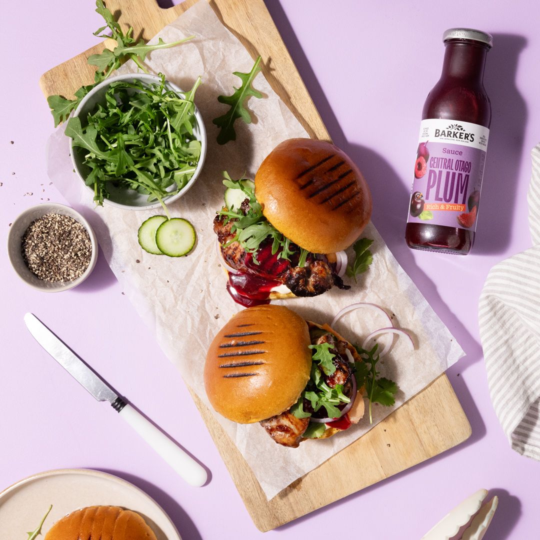 Recipe | Chicken & Plum Burgers | Barker's of Geraldine