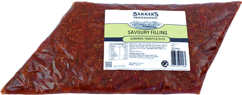 Barker's Professional Sundried Tomato & Olive Savoury Filling 1.25kg