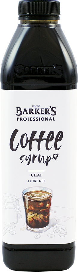 Barker's Professional Chai Coffee Syrup 1L