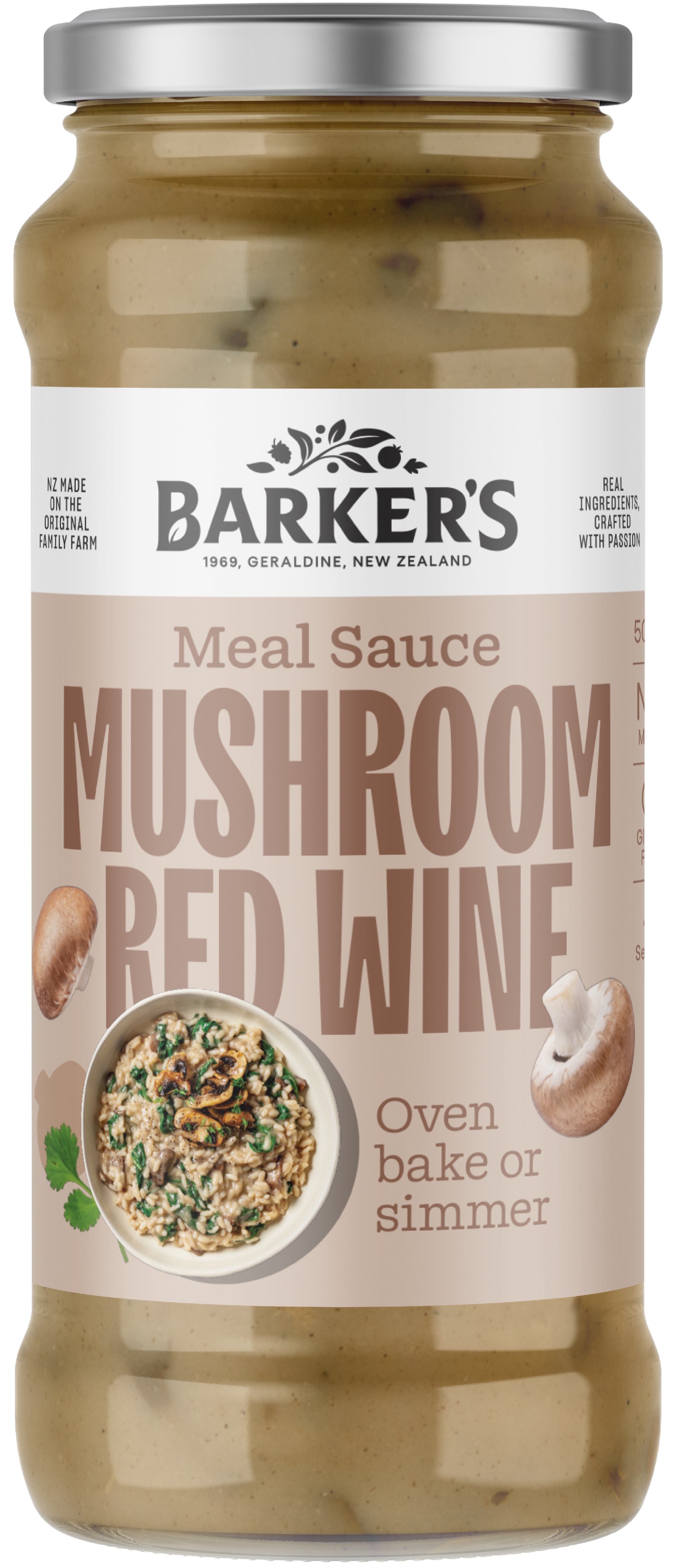 Mushroom Red Wine Meal Sauce 500g