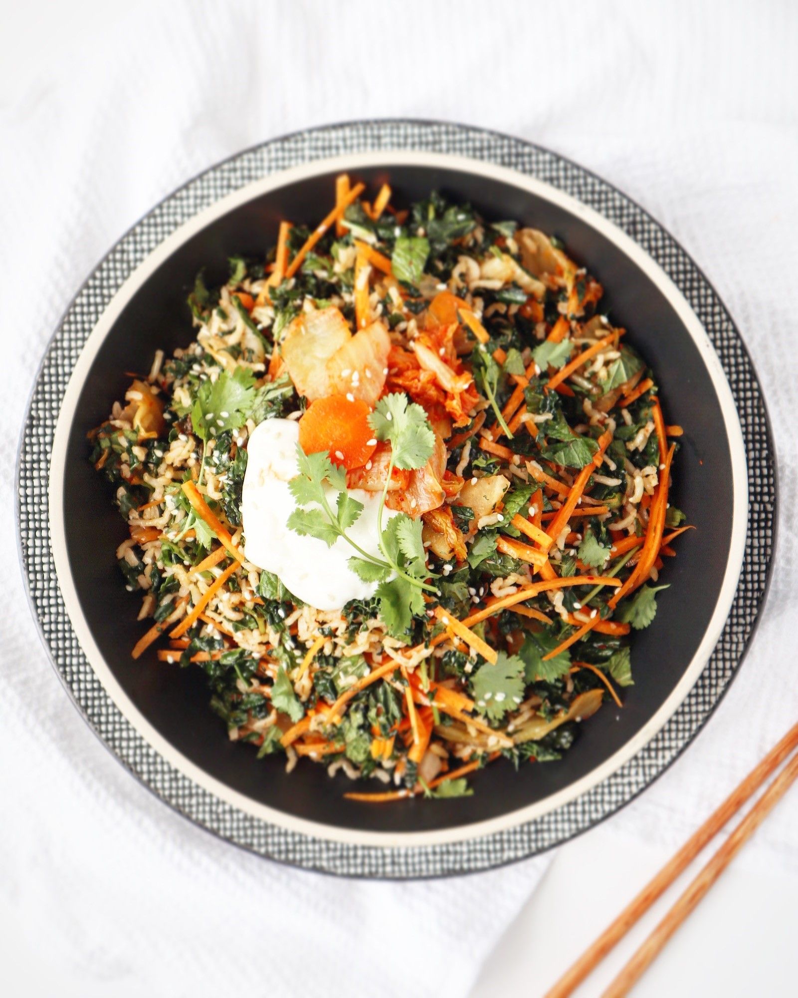 Kale & Kimchi Rice Salad Recipe Barker's of Geraldine