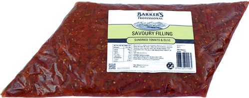 Barker's Professional Sundried Tomato & Olive Savoury Filling 1.25kg