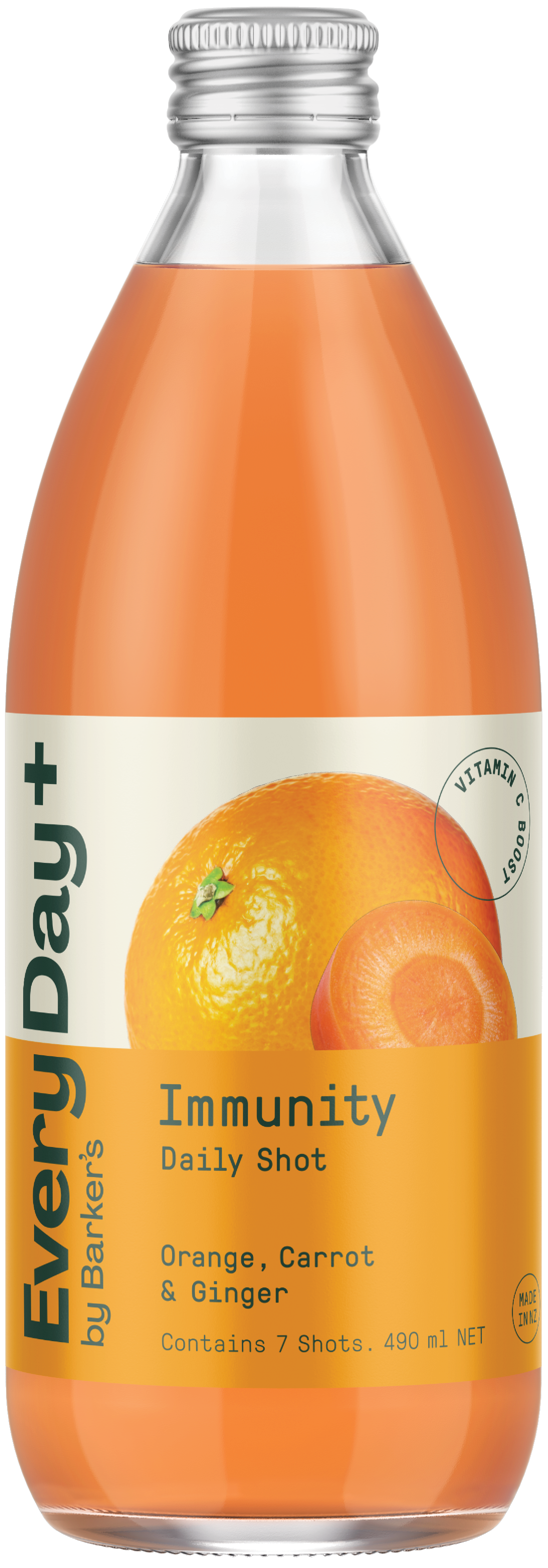 EveryDay+ Orange, Carrot & Ginger Immunity Daily Shot 490ml