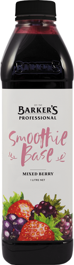 Barker's Professional Mixed Berry Smoothie Base 1L
