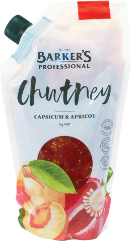 Barker's Professional Capsicum & Apricot Chutney 1kg