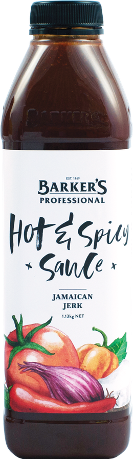 Barker's Professional Jamaican Jerk Hot & Spicy Sauce 1.13kg